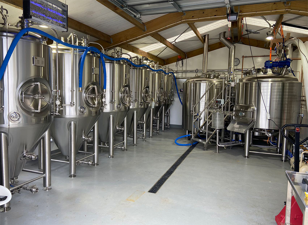 1000L 2 vessel brewery equipment in New Zealand-Colab Brewing